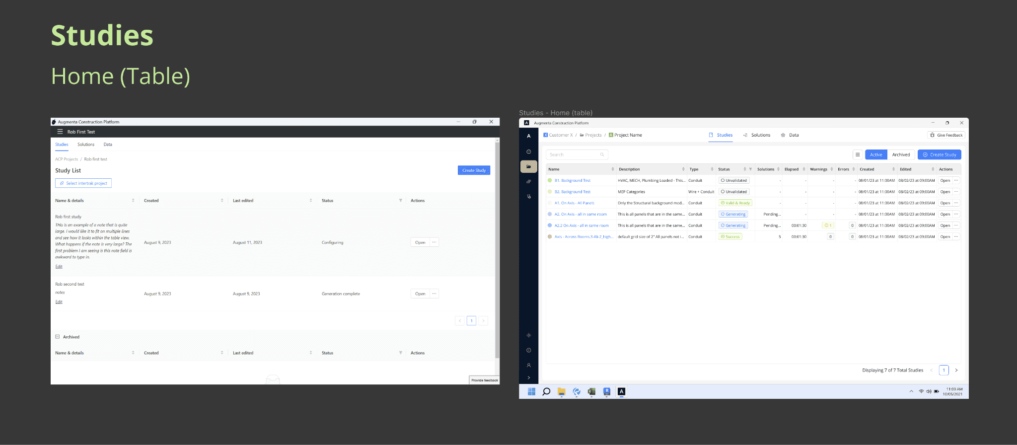 Screen density: low to high